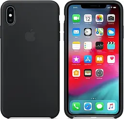 Чохол-накладка Apple iPhone XS Max Silicone Case - Black (MRWE2) - мініатюра 3