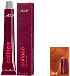 Перманентна фарба для волосся Lakme Collage Creme Hair Color відтінок 8/49 60 мл - мініатюра 2