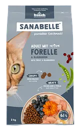 Сухий корм для кішок Бош Едалт Форель (2 кг), Bosch Sanabelle Adult With Trout (2 кг)