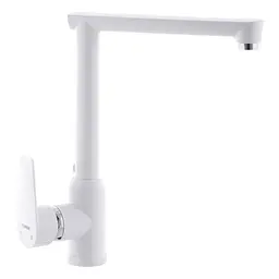 Змішувач для кухні Plamix Mario-017 white PM0557, Білий