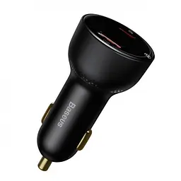 Автомобільний зарядний пристрій Baseus Superme Digital Display PPS Dual Quick Charger 100 W CCZX-01 Black - мініатюра 4