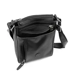 Класичний чоловічий месенджер з клапаном TIDING BAG t003A чорний - мініатюра 5
