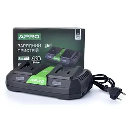 Зарядний пристрій подвійний Apro FC20 Dual 20 В 3 A для інструменту 30412 - мініатюра 2