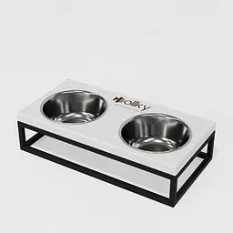 Hollky Base S — миски на підставці для маленьких собак та котів (2 × 0,45 л) - мініатюра 2