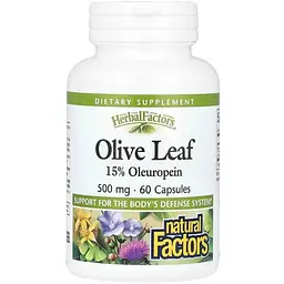Екстракт оливи Natural Factors Olive Leaves, 90 таблеток