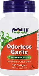 Екстракт часнику Now Foods Odorless Garlic 100 гел капс