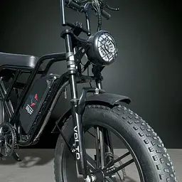 Електровелосипед Volto Vortex 22" фетбайк 1000W 48V 19Ah PAS система чорний - мініатюра 6