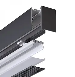 LED профіль підвісний з розсіювачем PC матовий опал KLOODI KLP5175HCF 3 - мініатюра 2
