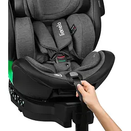 Автокрісло Lionelo Harmony I-size Grey Graphite Leather сіре - мініатюра 10