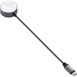 Бездротовий зарядний пристрій Satechi Charging Cable for Apple Watch USB-C Magnetic Space Gray (ST-TCAW7CM) - мініатюра 2