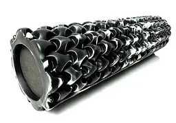 Масажний ролик EasyFit Plexus 45 см Чорно-білий (EF-3341-3-BW)