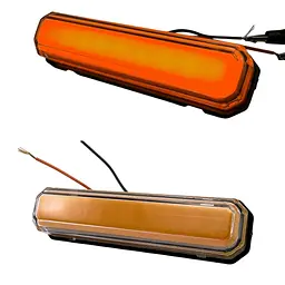 LED Габарит Thoc Auto 85 х 20 мм 12/24V 9 діод Неоновий Помаранчевий (ТН-961) 1 шт.