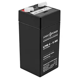 Акумуляторна батарея для ДБЖ LogicPower AGM 4 V / 4 А*ч (4135)