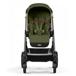 Коляска Cybex Balios 3 в 1 Moss Green автокрісло Cloud T i-Size Plus Leaf Green + адаптори - мініатюра 4