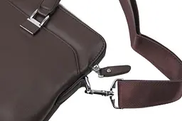 Жіночий діловий портфель з екошкіри Villado Коричневий - мініатюра 8