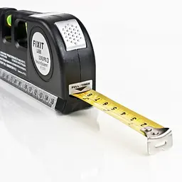 Лазерний рівень з рулеткою FIXIT Laser Level PRO 3 3-в-1, з лінійкою, 2.5 м, на батарейках - мініатюра 4
