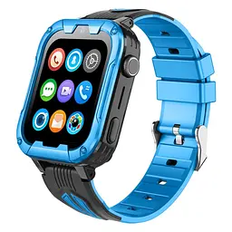 Смарт-годинник дитячі з відеодзвінком Wonlex KT32 Original WI-FI GPS SIM-карта Blue (18344)