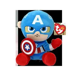 М'яка іграшка TY Marvel Капітан Америка 15 см