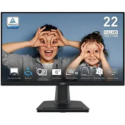 Монiтор MSI 21.5` Pro MP225V VA Black 100Hz