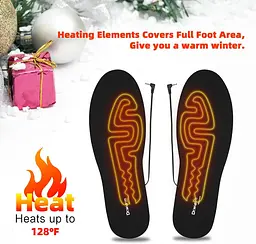 Dr.warm Electric Power USB Теплові устілки для чоловіків та жінок, зимові мисливські черевики, взуття, теніс, риболовля - мініатюра 3