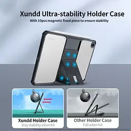 Чохол накладка з підставкою HunDD з посиленими кутами для для Samsung Galaxy Tab A9 (8.7'') Чорний - мініатюра 4
