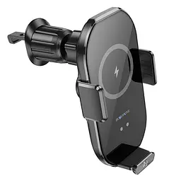 Автотримач Borofone BH205 з бездротовою зарядкою 15W чорний - мініатюра 6