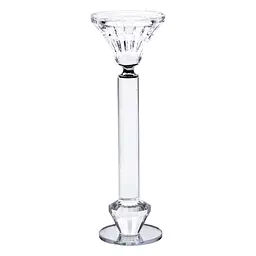Підсвічник скляний Crystal lotus декоративний 21.3 см Yiwu HP-4-12L - мініатюра 2