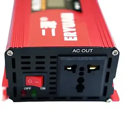 Перетворювач напруги 2600W 12V у 220V з чистою синусоїдою та LCD-дисплеєм - мініатюра 4