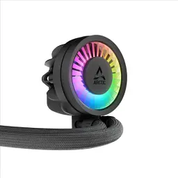 Система рідинного охолодження Arctic Liquid Freezer III Pro 280 A-RGB, Black, вентилятори 2х140 мм, 400-2500 обертів/хв, сумісність з Intel/AMD: LGA1700, LGA1851/AM4, AM5 (ACFRE00183A) - мініатюра 4
