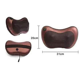 Автомобільний масажер-подушка для шиї XPRO Massage pillow CHM-8028 роликовий коричневий (MER-13123_329) - мініатюра 5