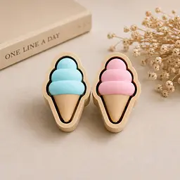 Клікер-антистрес Puffy Ice Cream Clicker 32939 6х4 см блакитний - мініатюра 3
