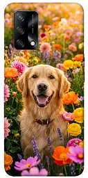 TPU чохол Demsky Flowery labrador для Oppo A74 4G
