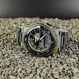 Наручний годинник чоловічий Skmei 1370 Army Green, 1370AG (17132) - мініатюра 3