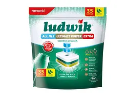 Капсули для посудомийних машин LUDWIK 35шт All in One Абсолютна потужність екстра М’ята