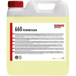 Автошампунь лужний Sonax SX Power Clean, концентрат, 10 л