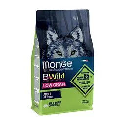 Сухий корм для собак Monge Dog Bwild Low Grain дикий кабан 2.5 кг (8009470011990)