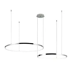 Люстра стельова LED Levistella 7529832-2B CHROME LED (800+1000), 130W, діаметр 800/1000 мм, хром, сучасний стиль з пультом, три - мініатюра 2