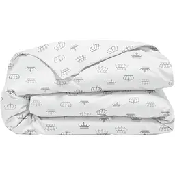 Підковдра полуторна Cosas Grey Crown 160х220 см (CrownGWhite_160q)