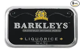 Драже Barkleys Tastefully Intense Mints Liquorice 50 g - мініатюра 2