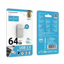 Флеш-накопичувач Hoco UD17 Smart USB3.0 Type-C rotating USB flash drive(64GB) - мініатюра 2