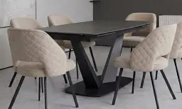 Стіл розкладний Саймон 1200/(300+300)×800×750 чорний - мініатюра 8