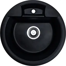 Кухонна мийка Adamant FINE антрацит d 470x190 мм, без крила d 47