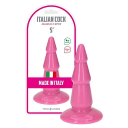 Анальна пробка Toyz4lovers Anal Italian cock 5'', 13 см (рожевий) - мініатюра 4