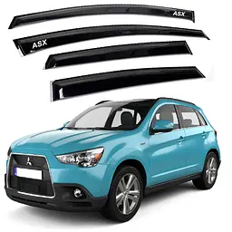 Дефлектори вікон вітровики для Mitsubishi ASX 2010- Скотч 3M Voron Glass