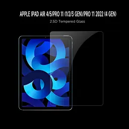 Захисне скло Clear iPad Air 4/5/Pro 11 (1/2/3 Gen)/Pro 11 2022 (4 Gen)