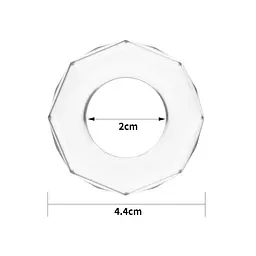 Ерекційне кільце Power Plus Cockring 4 Clear прозоре - мініатюра 2