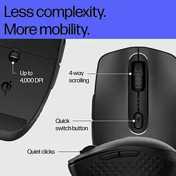 Миша HP 690 Wireless Black (7M1D4AA) - мініатюра 7