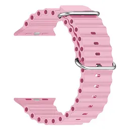 Силіконовий ремінець на смарт-годинник для Apple Watch 38,40,41,42 mm, Ocean Band, vintage rose, зі зручною застібкою, для годинника епл вотч, спортивний, ArmorStandart (ARM74240)