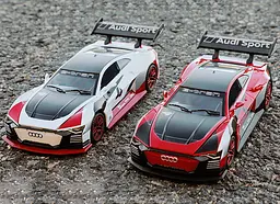 Колекційна металева модель спорткара АвтоЕксперт Audi E-tron Vision Gran Turismo з інерцією, світлом та звуком 1:32 - мініатюра 7
