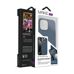 Чохол MAKE Apple iPhone 16 Pro Max Silicone Magnet Pro Denim - мініатюра 5